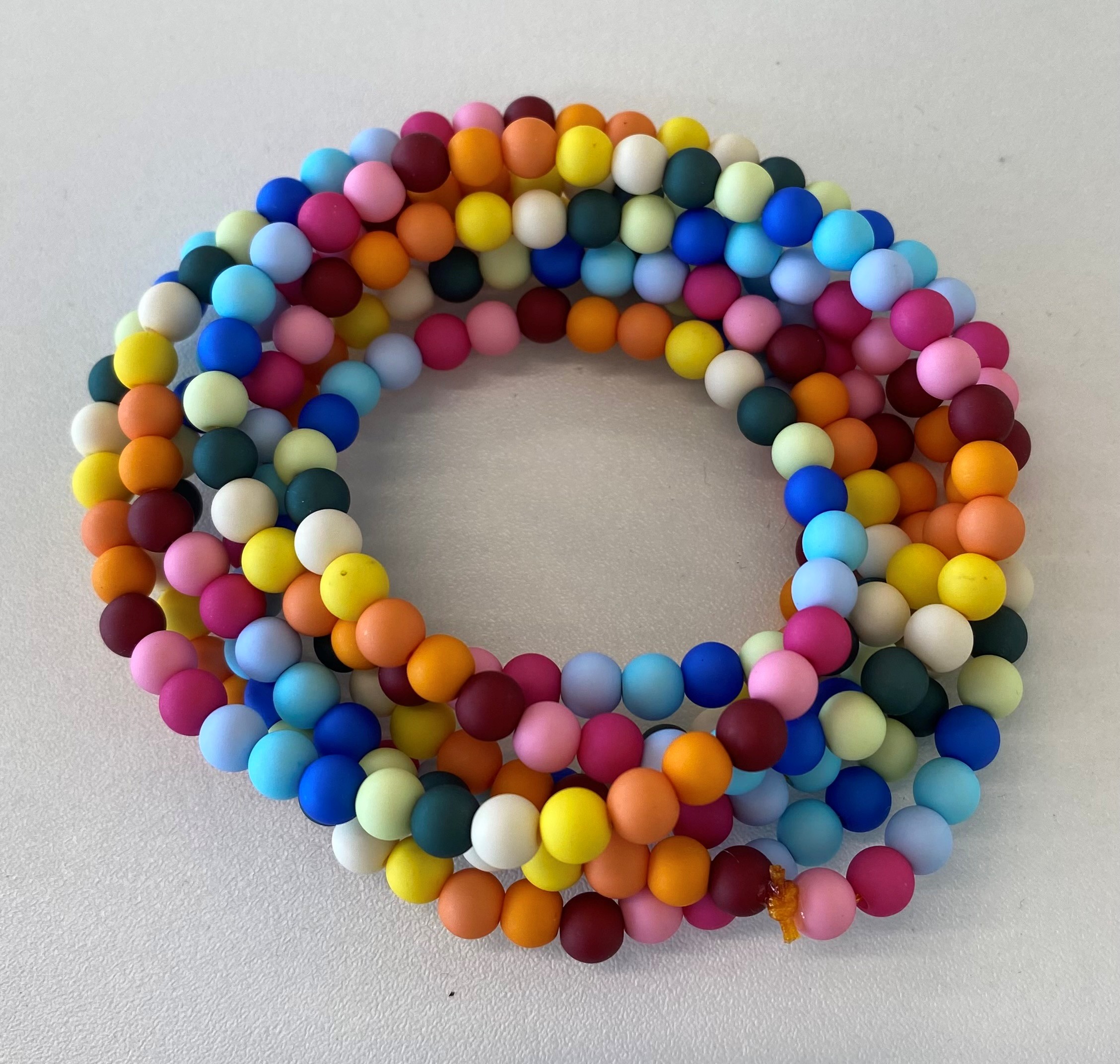 Long Beaded Necklace   Multi Colour - Handmade Jewellery